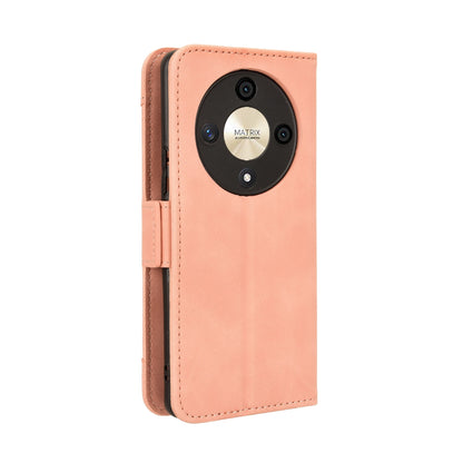 Honor X9b 5G Skin Feel PU Leather Wallet Phone Case with Card Slots, Cash Pocket, Magnetic Closure, Built-In Stand, Full Protection TPU Cover