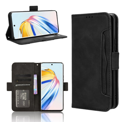 Honor X9b 5G Skin Feel PU Leather Wallet Phone Case with Card Slots, Cash Pocket, Magnetic Closure, Built-In Stand, Full Protection TPU Cover