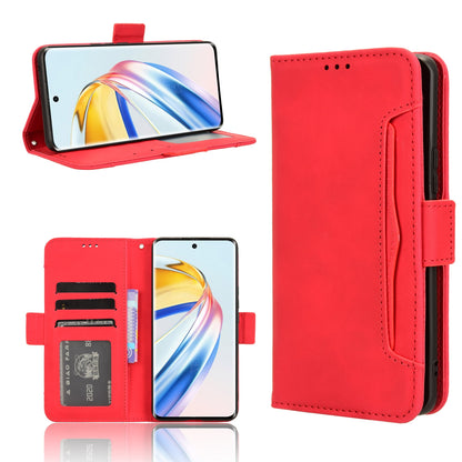 Honor X9b 5G Skin Feel PU Leather Wallet Phone Case with Card Slots, Cash Pocket, Magnetic Closure, Built-In Stand, Full Protection TPU Cover