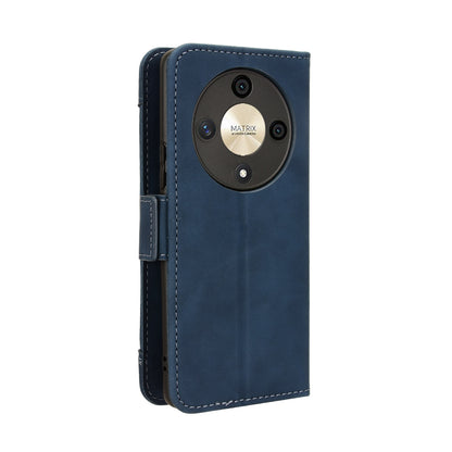Honor X9b 5G Skin Feel PU Leather Wallet Phone Case with Card Slots, Cash Pocket, Magnetic Closure, Built-In Stand, Full Protection TPU Cover