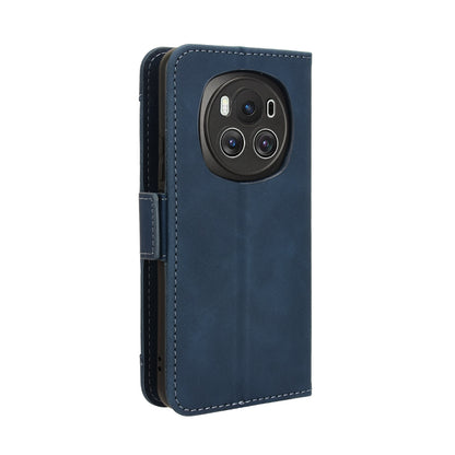 Honor Magic6 5G Skin Feel PU Leather Wallet Phone Case with Card Slots, Cash Pocket, Magnetic Closure, Built-In Stand, Full Protection TPU Cover