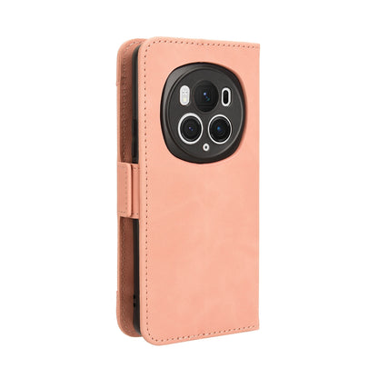 Honor Magic6 Pro Skin Feel PU Leather Wallet Phone Case with Card Slots, Cash Pocket, Magnetic Closure, Built-In Stand, Full Protection TPU Cover