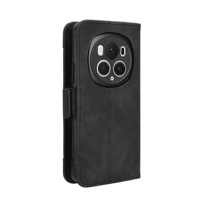 Honor Magic6 Pro Skin Feel PU Leather Wallet Phone Case with Card Slots, Cash Pocket, Magnetic Closure, Built-In Stand, Full Protection TPU Cover