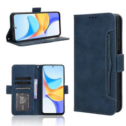 Honor Play 50 Plus Skin Feel PU Leather Wallet Phone Case with Card Slots, Cash Pocket, Magnetic Closure, Built-In Stand, Full Protection TPU Cover