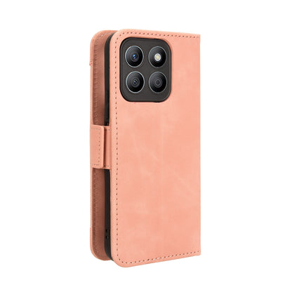 Honor X8b 4G Skin Feel PU Leather Wallet Phone Case with Card Slots, Cash Pocket, Magnetic Closure, Built-In Stand, Full Protection TPU Cover