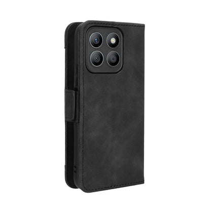 Honor X8b 4G Skin Feel PU Leather Wallet Phone Case with Card Slots, Cash Pocket, Magnetic Closure, Built-In Stand, Full Protection TPU Cover
