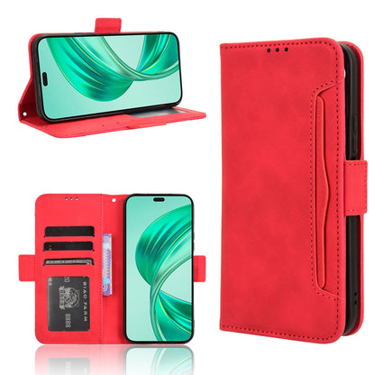 Honor X8b 4G Skin Feel PU Leather Wallet Phone Case with Card Slots, Cash Pocket, Magnetic Closure, Built-In Stand, Full Protection TPU Cover