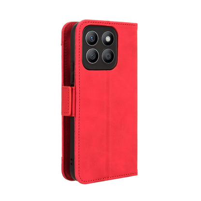 Honor X8b 4G Skin Feel PU Leather Wallet Phone Case with Card Slots, Cash Pocket, Magnetic Closure, Built-In Stand, Full Protection TPU Cover