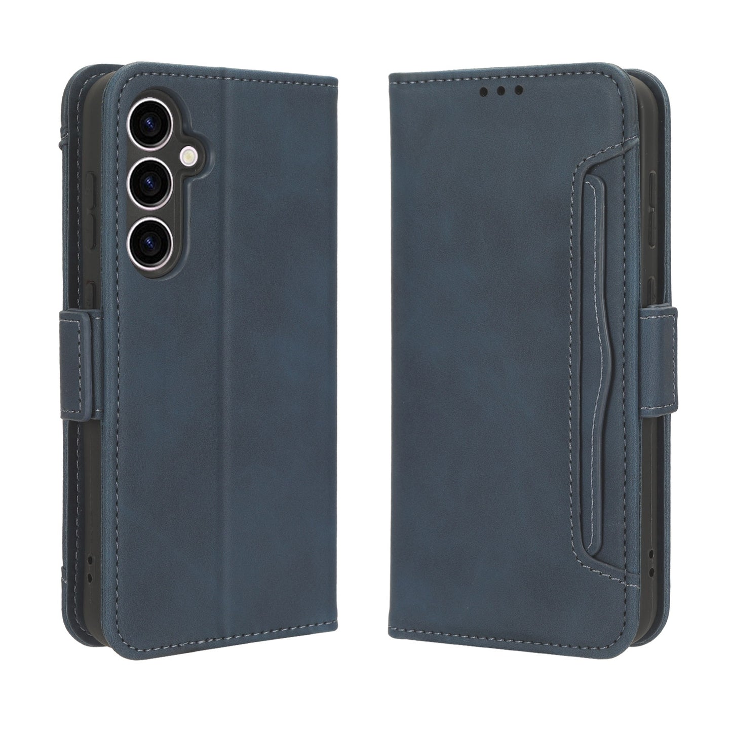 Samsung Galaxy S23 FE 5G Skin Feel PU Leather Wallet Phone Case with Card Slots, Cash Pocket, Magnetic Closure, Built-In Stand, Full Protection TPU Cover
