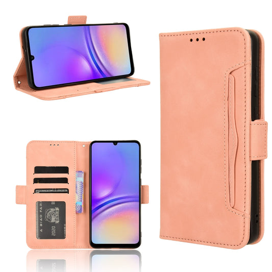 Samsung Galaxy A05 4G Skin Feel PU Leather Wallet Phone Case with Card Slots, Cash Pocket, Magnetic Closure, Built-In Stand, Full Protection TPU Cover