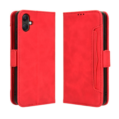 Samsung Galaxy A05 4G Skin Feel PU Leather Wallet Phone Case with Card Slots, Cash Pocket, Magnetic Closure, Built-In Stand, Full Protection TPU Cover