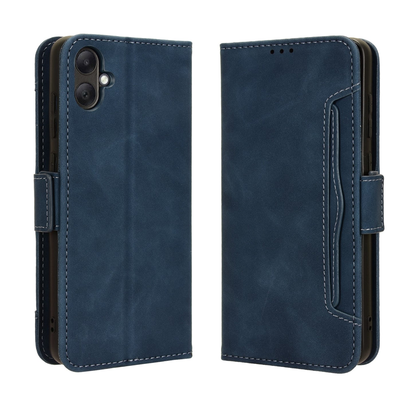 Samsung Galaxy A05 4G Skin Feel PU Leather Wallet Phone Case with Card Slots, Cash Pocket, Magnetic Closure, Built-In Stand, Full Protection TPU Cover