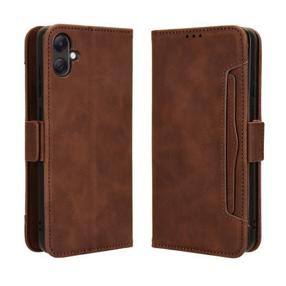 Samsung Galaxy A05 4G Skin Feel PU Leather Wallet Phone Case with Card Slots, Cash Pocket, Magnetic Closure, Built-In Stand, Full Protection TPU Cover