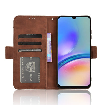 Samsung Galaxy A05s 4G Skin Feel PU Leather Wallet Phone Case with Card Slots, Cash Pocket, Magnetic Closure, Built-In Stand, Full Protection TPU Cover