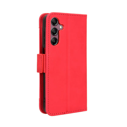 Samsung Galaxy A15 Skin Feel PU Leather Wallet Phone Case with Card Slots, Cash Pocket, Magnetic Closure, Built-In Stand, Full Protection TPU Cover