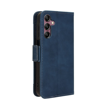Samsung Galaxy A15 Skin Feel PU Leather Wallet Phone Case with Card Slots, Cash Pocket, Magnetic Closure, Built-In Stand, Full Protection TPU Cover