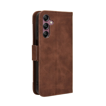 Samsung Galaxy A15 Skin Feel PU Leather Wallet Phone Case with Card Slots, Cash Pocket, Magnetic Closure, Built-In Stand, Full Protection TPU Cover