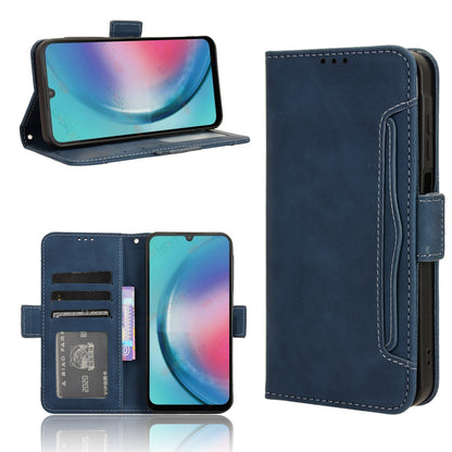 Samsung Galaxy A25 5G Skin Feel PU Leather Wallet Phone Case with Card Slots, Cash Pocket, Magnetic Closure, Built-In Stand, Full Protection TPU Cover