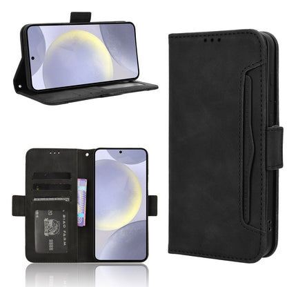 Samsung Galaxy S24 5G Skin Feel PU Leather Wallet Phone Case with Card Slots, Cash Pocket, Magnetic Closure, Built-In Stand, Full Protection TPU Cover