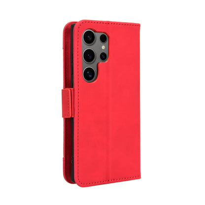 Samsung Galaxy S24 Ultra 5G Skin Feel PU Leather Wallet Phone Case with Card Slots, Cash Pocket, Magnetic Closure, Built-In Stand, Full Protection TPU Cover
