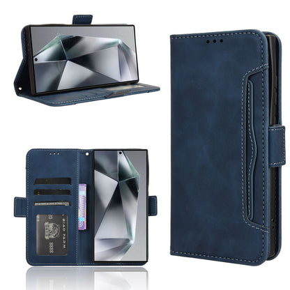 Samsung Galaxy S24 Ultra 5G Skin Feel PU Leather Wallet Phone Case with Card Slots, Cash Pocket, Magnetic Closure, Built-In Stand, Full Protection TPU Cover