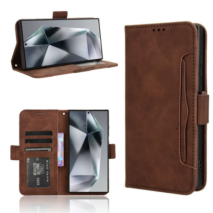 Samsung Galaxy S24 Ultra 5G Skin Feel PU Leather Wallet Phone Case with Card Slots, Cash Pocket, Magnetic Closure, Built-In Stand, Full Protection TPU Cover