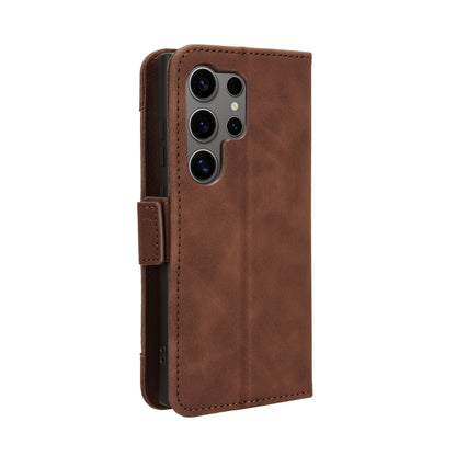 Samsung Galaxy S24 Ultra 5G Skin Feel PU Leather Wallet Phone Case with Card Slots, Cash Pocket, Magnetic Closure, Built-In Stand, Full Protection TPU Cover