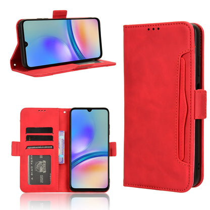Samsung Galaxy A05s Skin Feel PU Leather Wallet Phone Case with Card Slots, Cash Pocket, Magnetic Closure, Built-In Stand, Full Protection TPU Cover