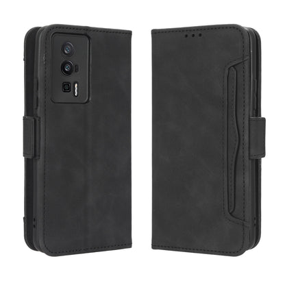 Xiaomi Redmi K60 5G Skin Feel PU Leather Wallet Phone Case with Card Slots, Cash Pocket, Magnetic Closure, Built-In Stand, Full Protection TPU Cover