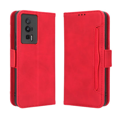 Xiaomi Redmi K60 5G Skin Feel PU Leather Wallet Phone Case with Card Slots, Cash Pocket, Magnetic Closure, Built-In Stand, Full Protection TPU Cover
