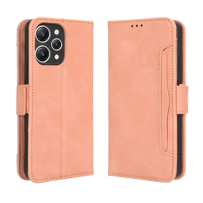 Xiaomi Redmi 12 4G Skin Feel PU Leather Wallet Phone Case with Card Slots, Cash Pocket, Magnetic Closure, Built-In Stand, Full Protection TPU Cover
