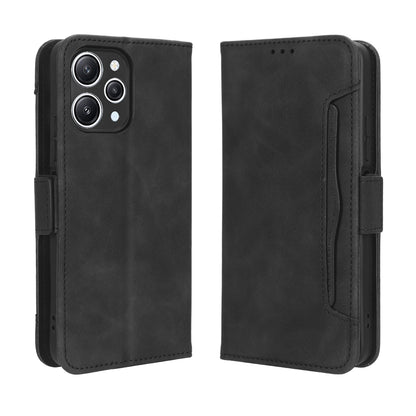 Xiaomi Redmi 12 4G Skin Feel PU Leather Wallet Phone Case with Card Slots, Cash Pocket, Magnetic Closure, Built-In Stand, Full Protection TPU Cover