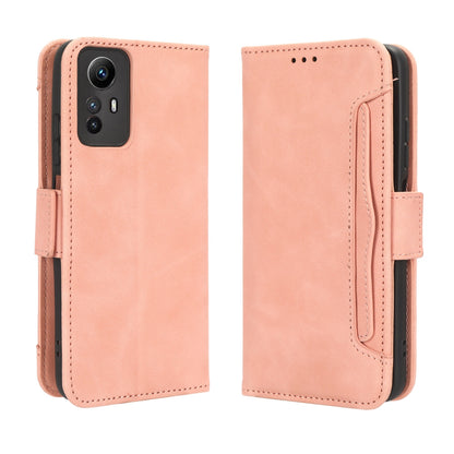 Xiaomi Redmi Note 12S 4G Skin Feel PU Leather Wallet Phone Case with Card Slots, Cash Pocket, Magnetic Closure, Built-In Stand, Full Protection TPU Cover