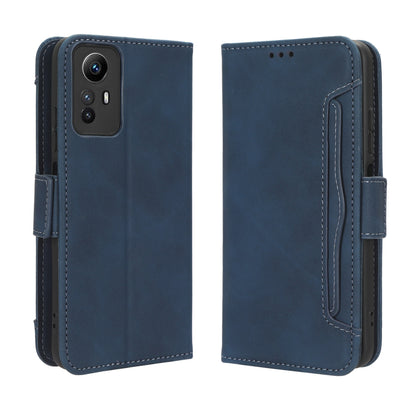 Xiaomi Redmi Note 12S 4G Skin Feel PU Leather Wallet Phone Case with Card Slots, Cash Pocket, Magnetic Closure, Built-In Stand, Full Protection TPU Cover