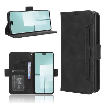 Xiaomi Civi 3 Skin Feel PU Leather Wallet Phone Case with Card Slots, Cash Pocket, Magnetic Closure, Built-In Stand, Full Protection TPU Cover