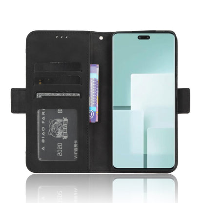 Xiaomi Civi 3 Skin Feel PU Leather Wallet Phone Case with Card Slots, Cash Pocket, Magnetic Closure, Built-In Stand, Full Protection TPU Cover