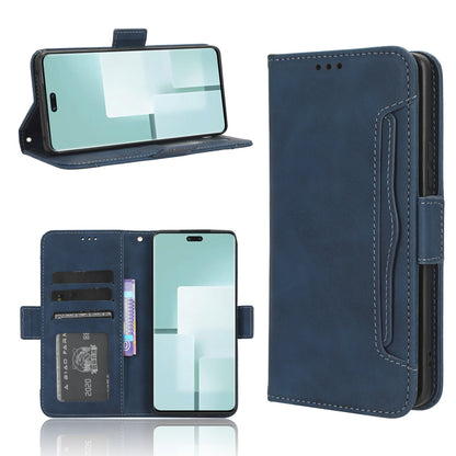 Xiaomi Civi 3 Skin Feel PU Leather Wallet Phone Case with Card Slots, Cash Pocket, Magnetic Closure, Built-In Stand, Full Protection TPU Cover