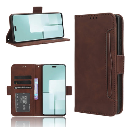 Xiaomi Civi 3 Skin Feel PU Leather Wallet Phone Case with Card Slots, Cash Pocket, Magnetic Closure, Built-In Stand, Full Protection TPU Cover