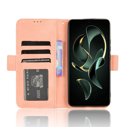 Xiaomi Redmi K60 Ultra Skin Feel PU Leather Wallet Phone Case with Card Slots, Cash Pocket, Magnetic Closure, Built-In Stand, Full Protection TPU Cover