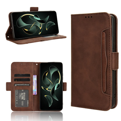 Xiaomi Redmi K60 Ultra Skin Feel PU Leather Wallet Phone Case with Card Slots, Cash Pocket, Magnetic Closure, Built-In Stand, Full Protection TPU Cover