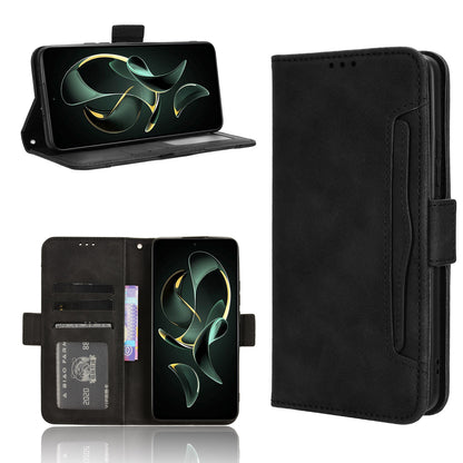 Xiaomi 13T Pro Skin Feel PU Leather Wallet Phone Case with Card Slots, Cash Pocket, Magnetic Closure, Built-In Stand, Full Protection TPU Cover