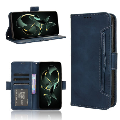 Xiaomi 13T Pro Skin Feel PU Leather Wallet Phone Case with Card Slots, Cash Pocket, Magnetic Closure, Built-In Stand, Full Protection TPU Cover