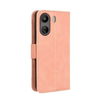 Xiaomi Redmi 13C 4G Skin Feel PU Leather Wallet Phone Case with Card Slots, Cash Pocket, Magnetic Closure, Built-In Stand, Full Protection TPU Cover