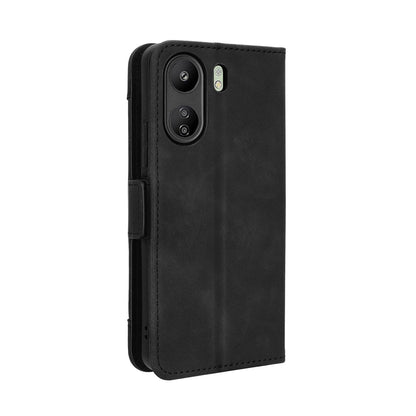 Xiaomi Poco C65 4G Skin Feel PU Leather Wallet Phone Case with Card Slots, Cash Pocket, Magnetic Closure, Built-In Stand, Full Protection TPU Cover
