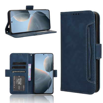 Xiaomi Redmi K70 Skin Feel PU Leather Wallet Phone Case with Card Slots, Cash Pocket, Magnetic Closure, Built-In Stand, Full Protection TPU Cover