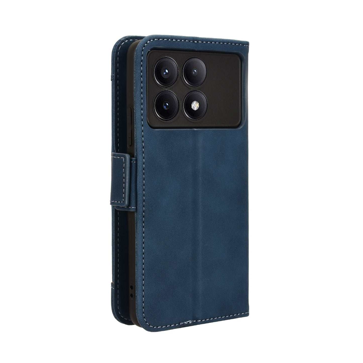 Xiaomi Redmi K70E 5G Skin Feel PU Leather Wallet Phone Case with Card Slots, Cash Pocket, Magnetic Closure, Built-In Stand, Full Protection TPU Cover