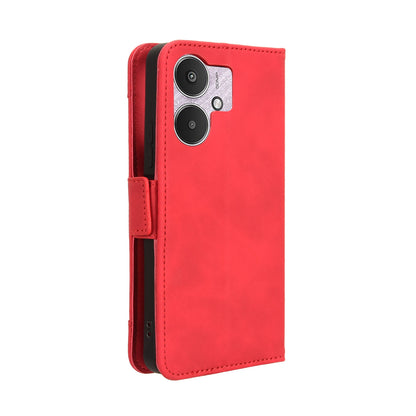 Xiaomi Redmi 13C 5G Skin Feel PU Leather Wallet Phone Case with Card Slots, Cash Pocket, Magnetic Closure, Built-In Stand, Full Protection TPU Cover