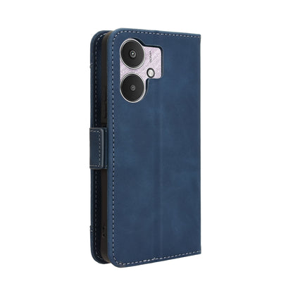 Xiaomi Redmi 13R 5G Skin Feel PU Leather Wallet Phone Case with Card Slots, Cash Pocket, Magnetic Closure, Built-In Stand, Full Protection TPU Cover