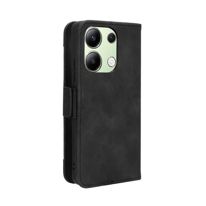 Xiaomi Redmi Note 13 4G Skin Feel PU Leather Wallet Phone Case with Card Slots, Cash Pocket, Magnetic Closure, Built-In Stand, Full Protection TPU Cover