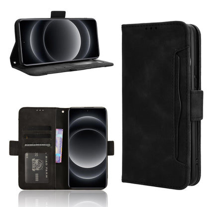 Xiaomi 14 Ultra Skin Feel PU Leather Wallet Phone Case with Card Slots, Cash Pocket, Magnetic Closure, Built-In Stand, Full Protection TPU Cover